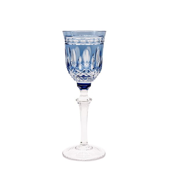 Taça licor azul claro cristal 13cm 80ml Mozart