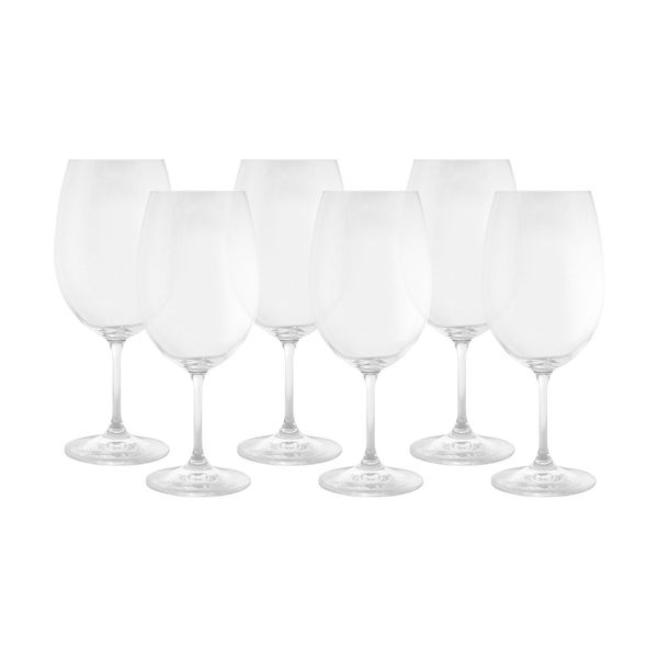 Jogo de 6 taças cristal água Roberta gastro 540ml Bohemia