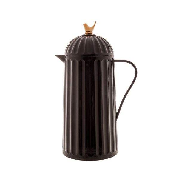 Garrafa térmica 1 litro plástico Bird preta 13x30cm Bon Gourmet