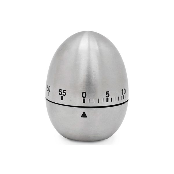 Timer ovo aço inox 60 minutos 6,1x7,5cm Mimo Style