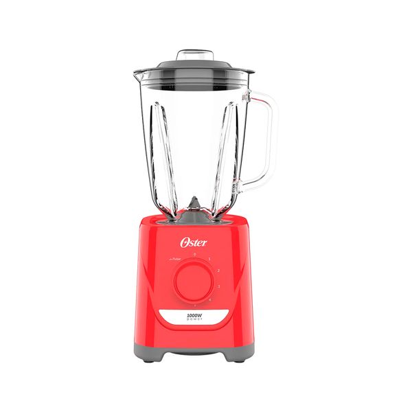 Liquidificador Power jarra vidro 1,5 litros vermelho 220V Oster