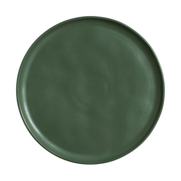 Jogo 6 pratos cerâmica raso Bio Stoneware Leaf 27cm Porto brasil