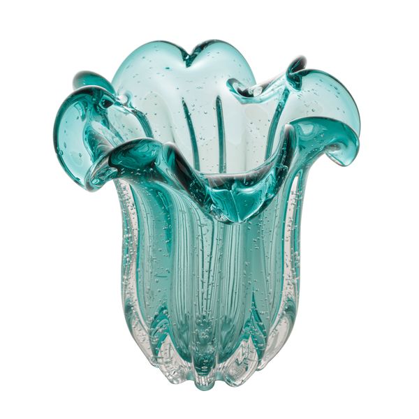 Vaso vidro Italy Tiffany 18x21cm Wolff