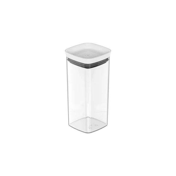 Mini pote hermético block 340ml branco 6,5x6,5x14cm Ou