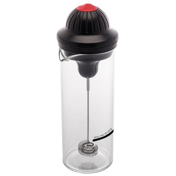 Mixer multiuso copo vidro preto 450ml Wolff