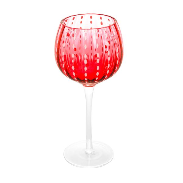 Jogo com 2 taças vinho vidro vermelho 450ml 10x22cm Wolff