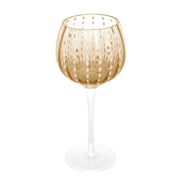 Jogo com 2 taças vinho vidro ambar 450ml 10x22cm Wolff