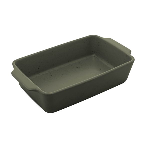 Refratário cerâmica Mist verde matte 29x17x7cm Wolff