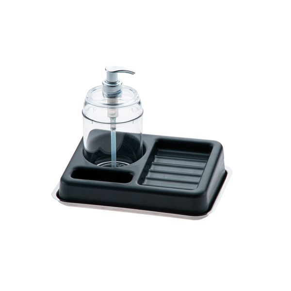 Organizador para pia com dispense detergente 3 peças 350ml 21,5cm Forma Organizador para pia com dispense detergente 3 peças 350ml 21,5x16cm Forma