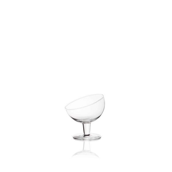 Taça Diagonal lisa vidro 533ml 13x15cm Luvidarte