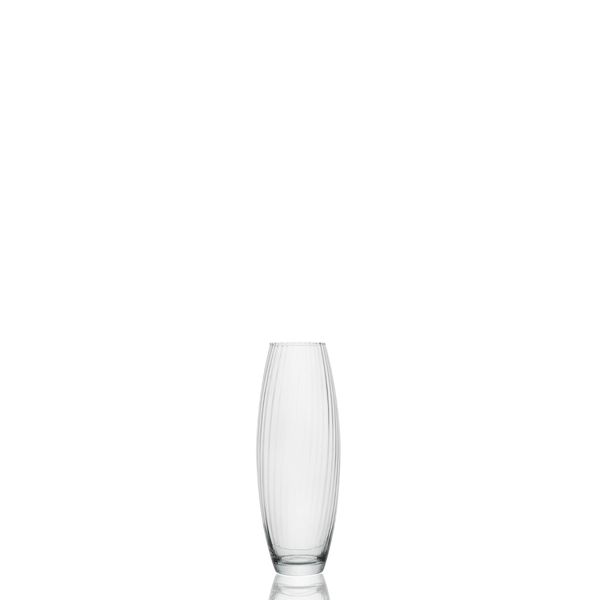 Vaso vidro liso médio 12x34cm Luvidarte