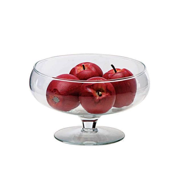 Fruteira vidro lisa grande 1,85 litros 22x13cm Luvidarte