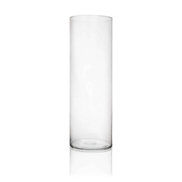 Vaso liso vidro 21x62cm Luvidarte