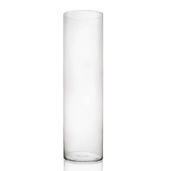 Vaso cilindro vidro 21x75cm Luvidarte