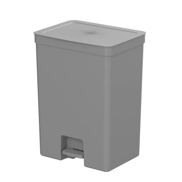 Lixeira com pedal Trium plástico 50 litros 31x41x56cm Ou