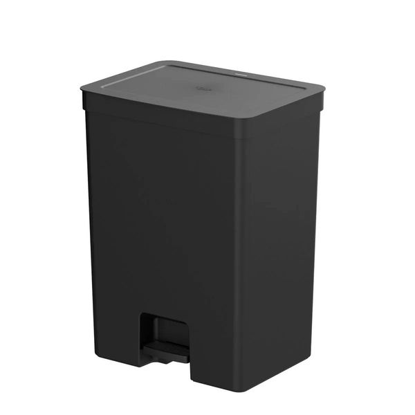 Lixeira com pedal Trium plástico 50 litros 31x41x56cm Ou