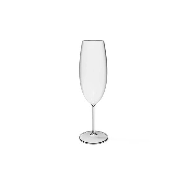 Taça de champagne acrílico 280ml 7x22cm Ou