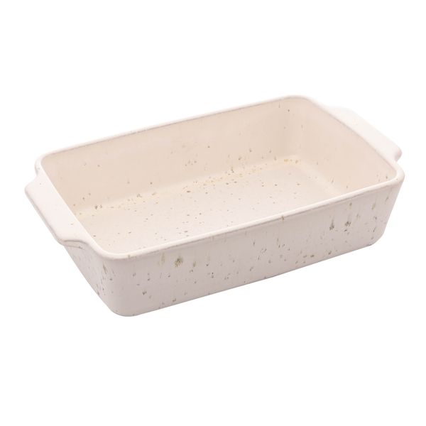 Refratário cerâmica Mist branco matte 35x22x7cm Wolff