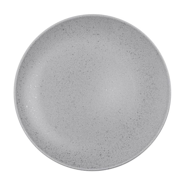 Prato raso cinza cerâmica 27x3cm Wolff