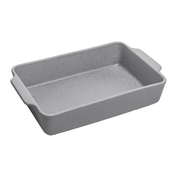 Refratário cerâmica Mist cinza matte 35x22x7cm Wolff
