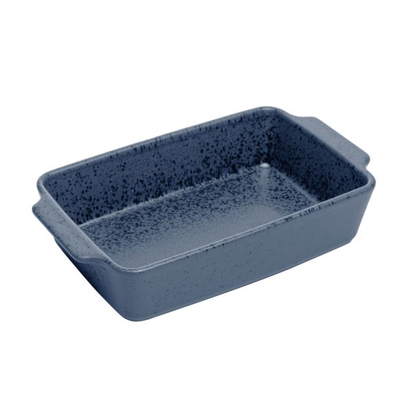 Refratário cerâmica Mist azul matte 29x17x7cm Wolff